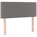 Miniatyrbillede 2 af 8: sengegavl 90x5x78/88 cm kunstlæder grå