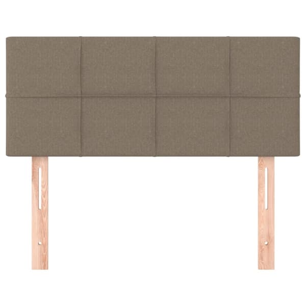 sengegavl 100x5x78/88 cm stof gråbrun