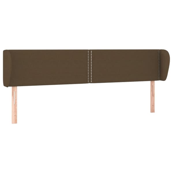 Korvatuki, tummanruskea, 203x23x78/88 cm, kangas