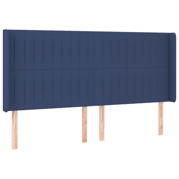 Korvatuki, sininen, 203x16x118/128 cm, kangas