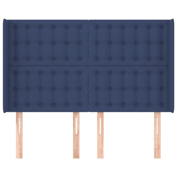 Korvatuki, sininen, 147x16x118/128 cm, kangas