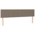 Pikkukuva 4 / 6: Sänggavel LED taupe 160x5x78/88 cm tyg
