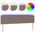 Pikkukuva 2 / 6: Sänggavel LED taupe 160x5x78/88 cm tyg