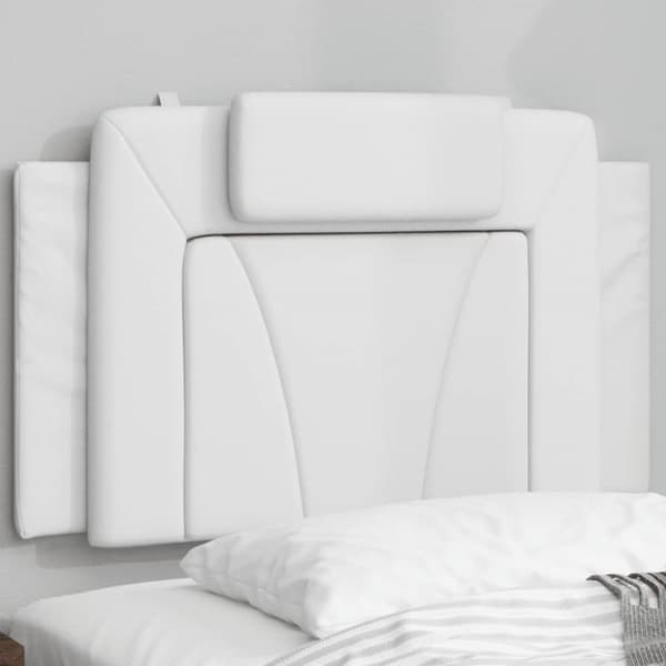 gavlpude 90 cm kunstlæder hvid