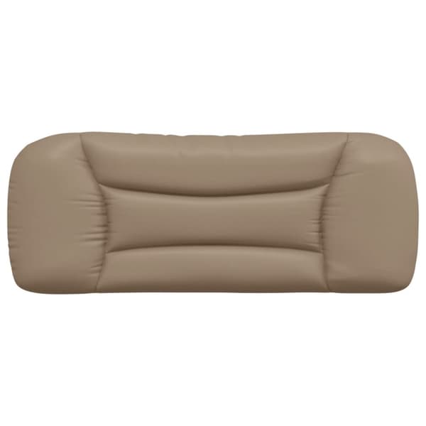 gavlpude 100 cm kunstlæder cappuccinofarvet