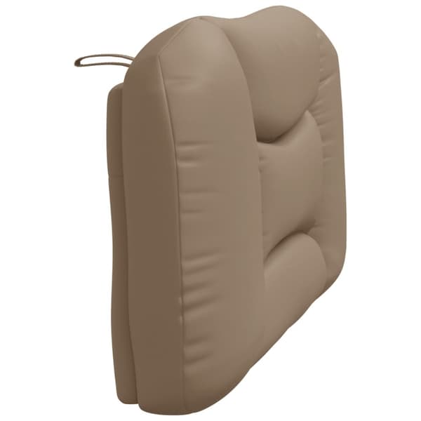 gavlpude 100 cm kunstlæder cappuccinofarvet