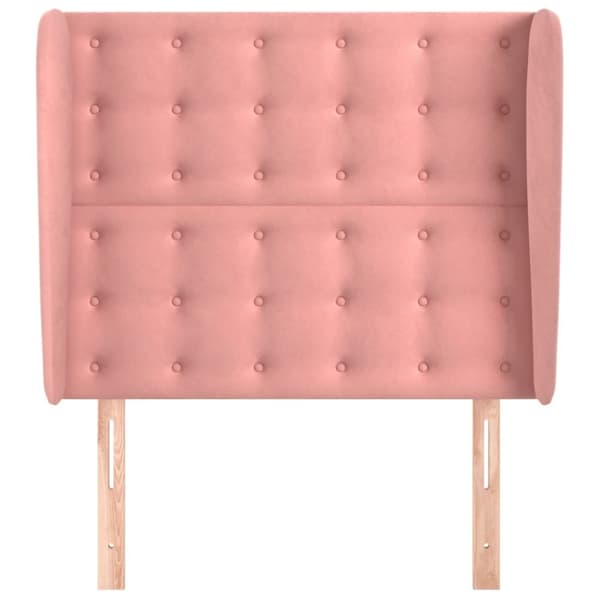 Korvatuki, pinkki, 103x23x118/128 cm, sametti