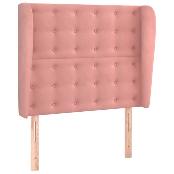 Korvatuki, pinkki, 103x23x118/128 cm, sametti