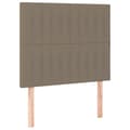 Pikkukuva 4 / 6: Sängyn pääty LED-valolla, taupe, 90x5x118/128 cm, kangas