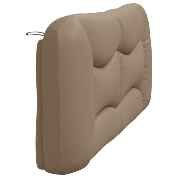 gavlpude 180 cm kunstlæder cappuccinofarvet