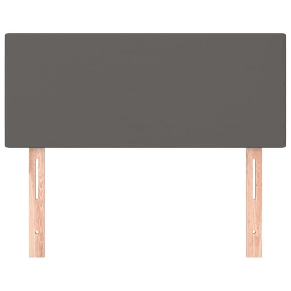sengegavl 90x5x78/88 cm kunstlæder grå