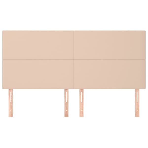 Huvudgavlar 4 st cappuccino 100x5x78/88 cm konstläder