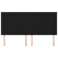 Miniatyrbillede 3 af 8: sengegavle 4 stk. 90x5x78/88 cm stof sort