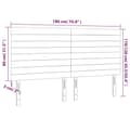 Miniatyrbillede 8 af 8: sengegavle 4 stk. 90x5x78/88 cm stof sort