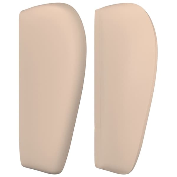 sengegavl med kanter 93x23x78/88 cm kunstlæder cappuccino