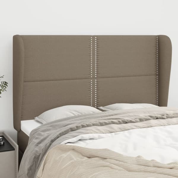 Korvatuki, taupe, 147x23x118/128 cm, kangas