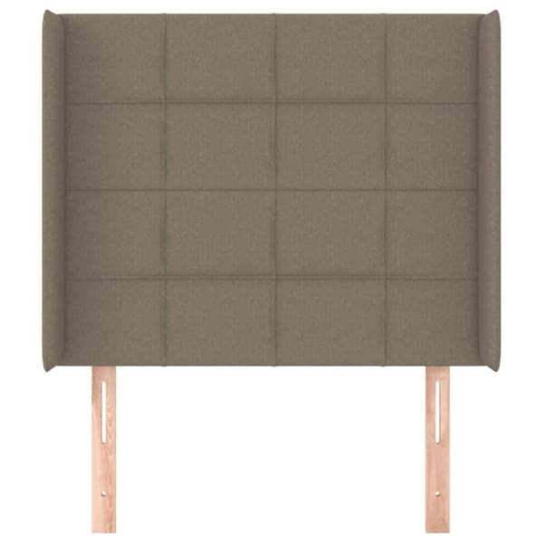 Korvatuki, taupe, 93x16x118/128 cm, kangas