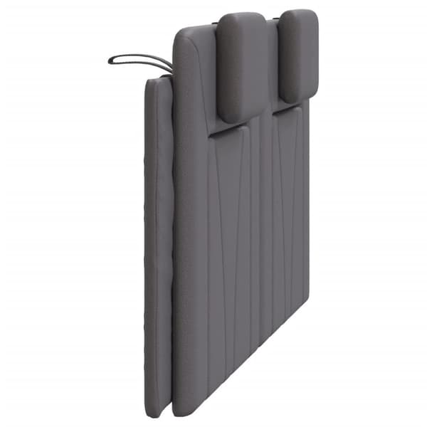 gavlpude 120 cm kunstlæder grå