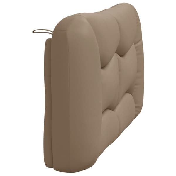 gavlpude 120 cm kunstlæder cappuccinofarvet