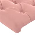 Pikkukuva 4 / 8: Sängyn päädyt, 2 kpl, pinkki, 80x7x78/88 cm, sametti