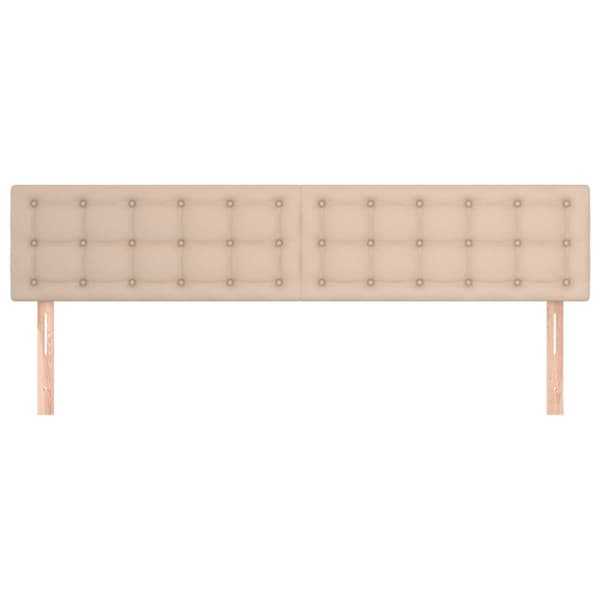 Niskatuet, 2 kpl, cappuccino, 80x5x78/88 cm, keinonahka