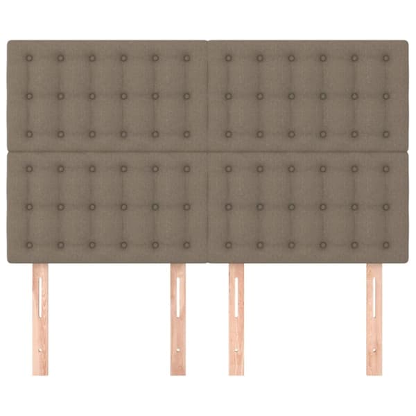 Huvudgavlar 4 st taupe 72x5x78/88 cm tyg