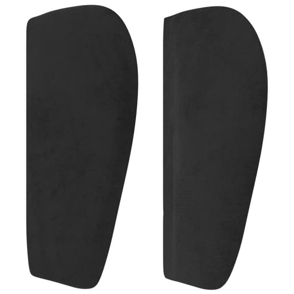 sengegavl med kanter 103x23x78/88 cm fløjl sort