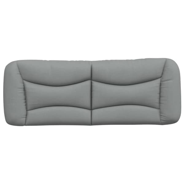 gavlpude 120 cm stof lysegrå