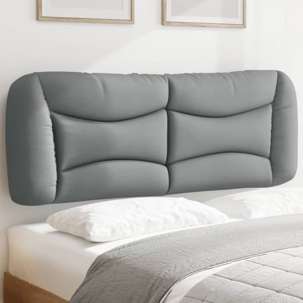 gavlpude 120 cm stof lysegrå