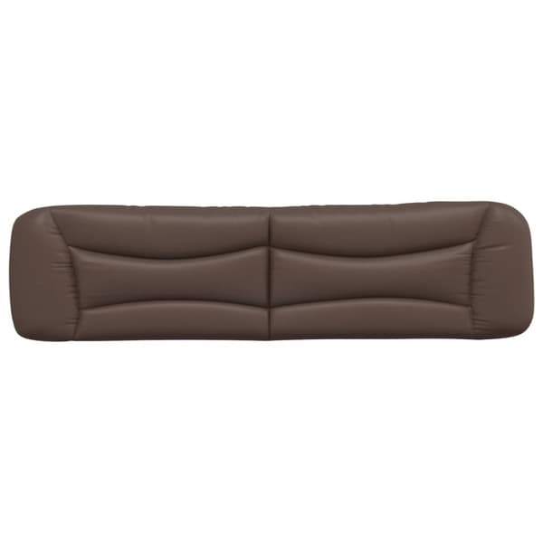 gavlpude 200 cm kunstlæder brun
