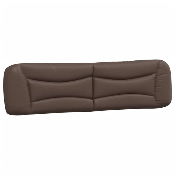 gavlpude 200 cm kunstlæder brun