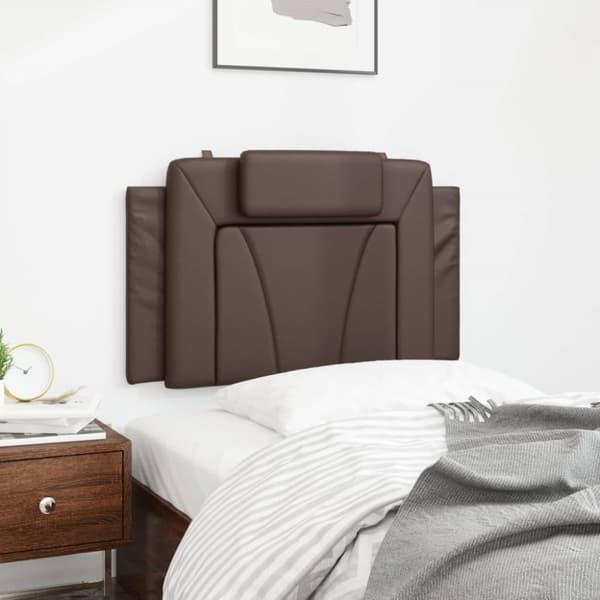 gavlpude 80 cm kunstlæder brun