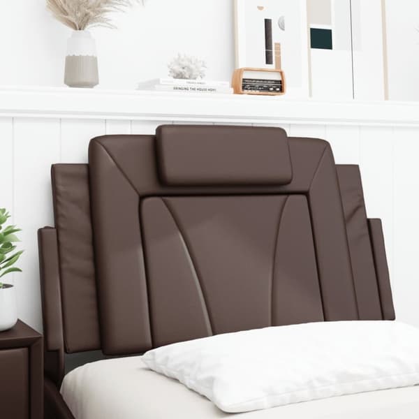 gavlpude 80 cm kunstlæder brun