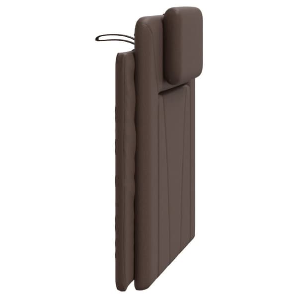 gavlpude 80 cm kunstlæder brun