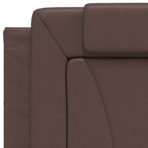 gavlpude 80 cm kunstlæder brun
