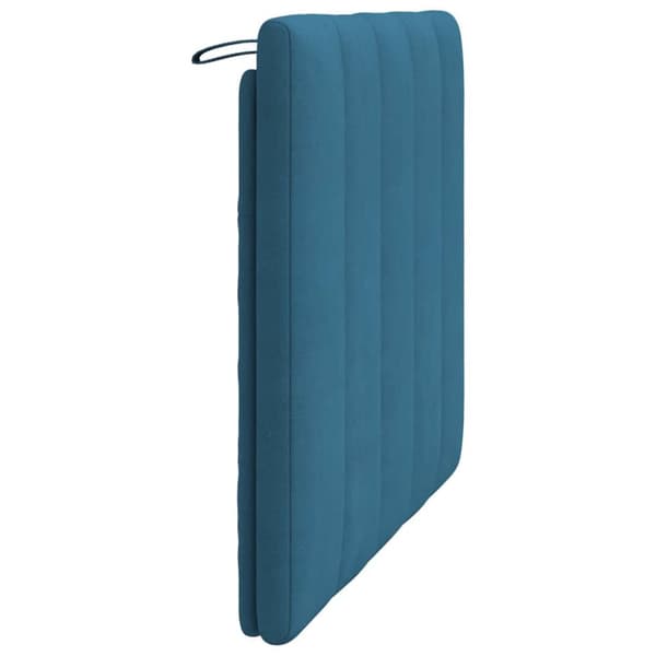 gavlpude 100 cm velour blå