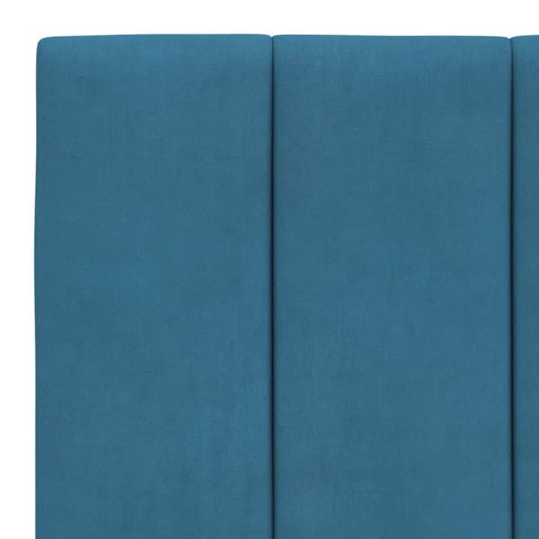 gavlpude 100 cm velour blå