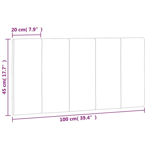 gavlpude 100 cm velour blå