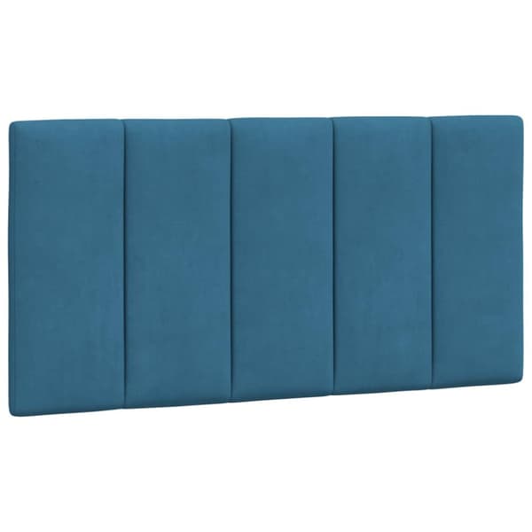 gavlpude 100 cm velour blå