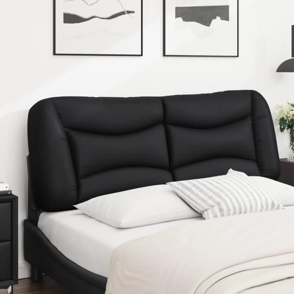 gavlpude 120 cm kunstlæder sort