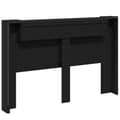 Miniatyrbilde 8 av 11: vidaXL Hodegavl skap med LED svart 160x16,5x103,5 cm
