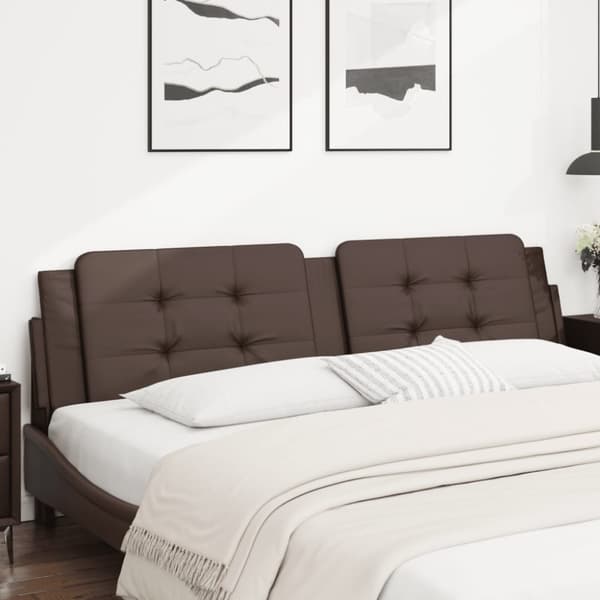 vidaXL gavlpude 200 cm kunstlæder brun