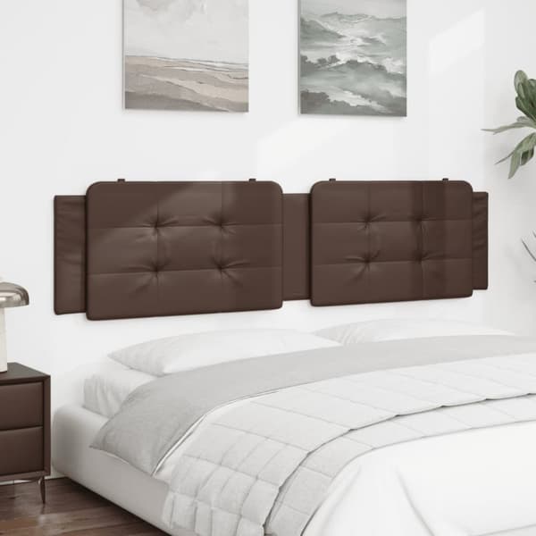 vidaXL gavlpude 200 cm kunstlæder brun