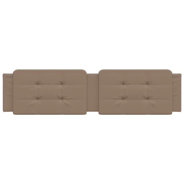 vidaXL gavlpude 200 cm kunstlæder cappuccinofarvet