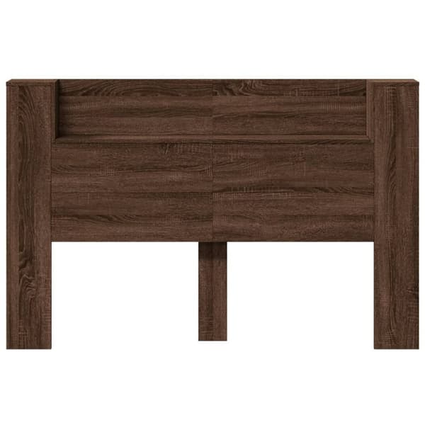 vidaXL Hodegavl skap med LED brun eik 160x16,5x103,5 cm