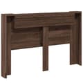 Miniatyrbilde 8 av 11: vidaXL Hodegavl skap med LED brun eik 160x16,5x103,5 cm