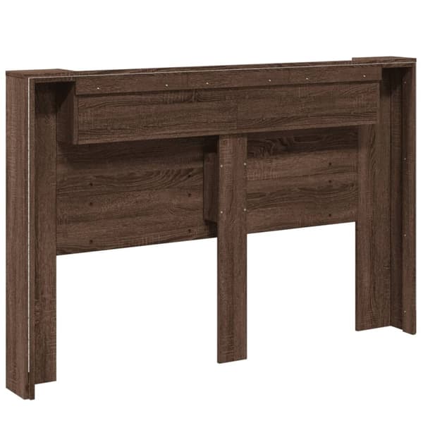 vidaXL Hodegavl skap med LED brun eik 160x16,5x103,5 cm