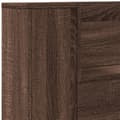 Miniatyrbilde 9 av 11: vidaXL Hodegavl skap med LED brun eik 160x16,5x103,5 cm