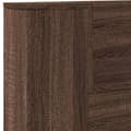 Miniatyrbilde 9 av 11: vidaXL Hodegavl skap med LED brun eik 220x16,5x103,5 cm