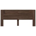 Miniatyrbillede 6 af 11: vidaXL sengegavl med opbevaring og LED-lys 220x16,5x103,5 cm brunt eg